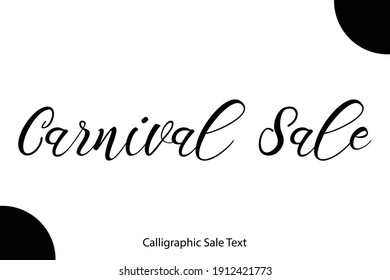Carnival Sale Typography Text For Sale Banners Flyers and Templates