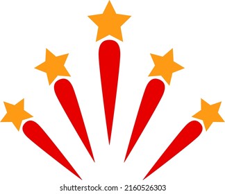Carnival salute vector illustration. Flat illustration iconic design of carnival salute, isolated on a white background.