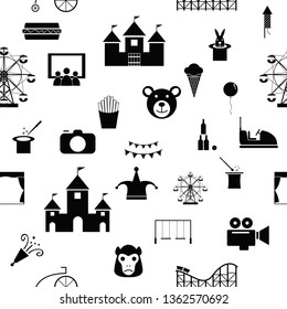 carnival seamless pattern background icon.