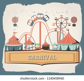 carnival set collection icons