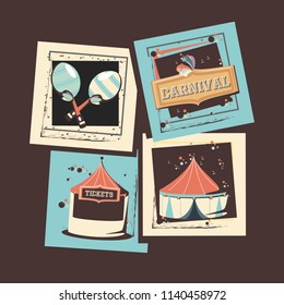 carnival set collection icons