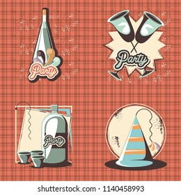 carnival set collection icons