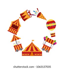 carnival set elements icon