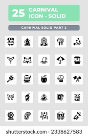 Carnival Solid Style Icon Design