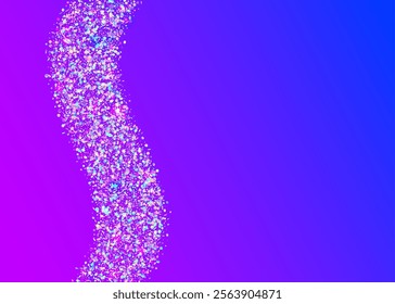 Carnival Sparkle. Blue Laser Paper. Digital Design. Light Isolated Template. Iridescent Glitter. Glare Texture. Cristal Ribbon. Party Tinsel. Pink Carnival Sparkle