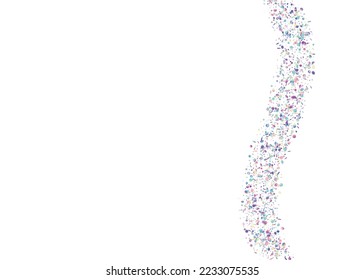 Carnival Sparkles. Bright Art. Party Carnaval Illustration. Falling Effect. Flying Foil. Purple Disco Background. Shiny Design. Glitch Tinsel. Blue Carnival Sparkles