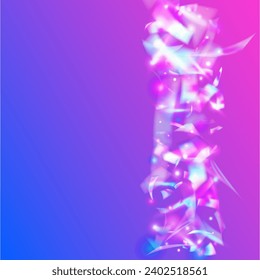 Carnival Sparkles. Disco Colorful Gradient. Birthday Background. Luxury Art. Glitter Foil. Falling Texture. Blur Prism. Violet Laser Effect. Pink Carnival Sparkles