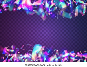 Carnival Sparkles. Light Effect. Fiesta Art. Laser Flyer. Disco Celebrate Gradient. Digital Foil. Blue Party Glitter. Bokeh Tinsel. Purple Carnival Sparkles