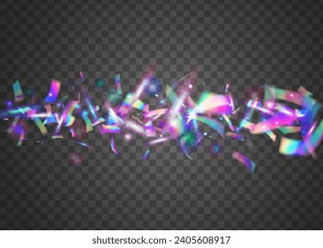El Carnaval se esparce. Efecto de partido rosado. Confetti irlandés. Banner de disco. Textura Glitch. El arte del glamour. El relato brillante. Petróleo digital. Paracaídas de carnaval púrpura