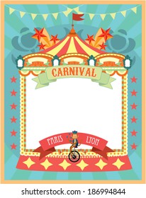 carnival template vector/illustration