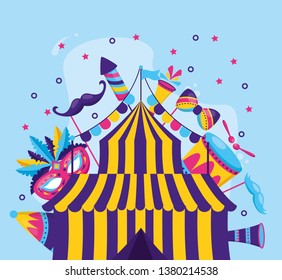 carnival tent amusement