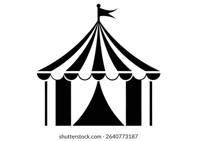 carnival tent black clip art 