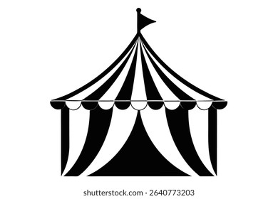 carnival tent black clip art 