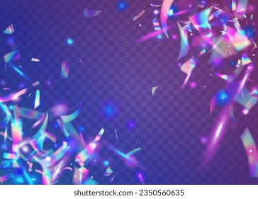 Textura del Carnaval. Gradiente de abstracto de metal. Crystal Foil. Tinsel holográfico. Confetti láser rosa. Antecedentes Cristal. Fiesta Art. Retro Burst. Textura del carnaval púrpura