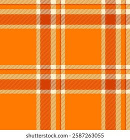 Carnival texture seamless plaid, father fabric tartan textile. Trendy check vector background pattern in bright and blanched almond colors palette.