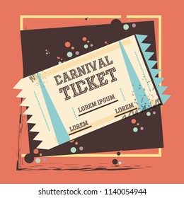 carnival ticket entertainment icon