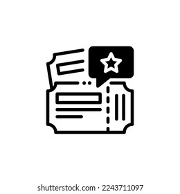 carnival ticket icon. vector illustration