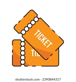 carnival ticket icon vector template illustration logo design