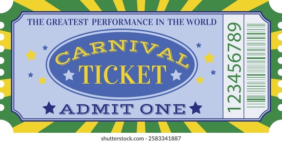Carnival ticket for one person