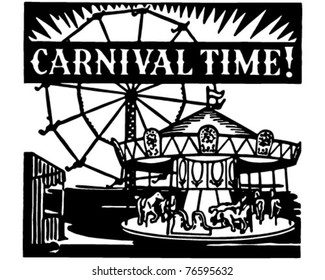 Carnival Time - Retro Ad Art Banner