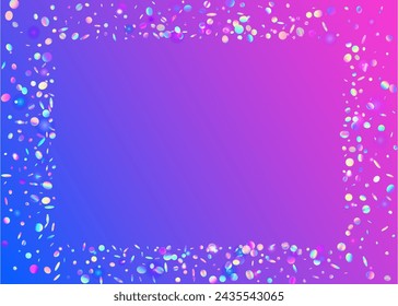 Carnival Tinsel. Digital Design. Unicorn Serpentine. Laser Abstract Backdrop. Cristal Ribbon. Hologram Confetti. Blue Light Glitter. 3d Concept. Pink Carnival Tinsel