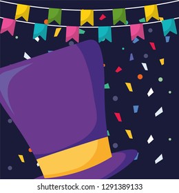 carnival top hat accessory