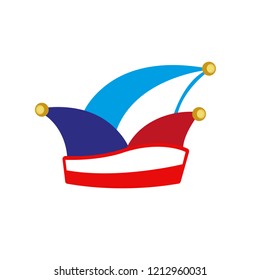 carnival traditional cap isolated on a white background vector illustration EPS10