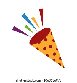 carnival trumpet isolated icon