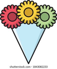 carnival vector colour line icon  