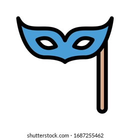carnival vector flat color icon 