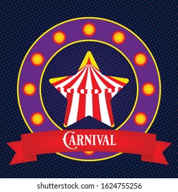 carnival vector fun fair circus background