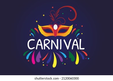 diseño de ilustración vectorial de carnaval adecuado para eventos de carnaval