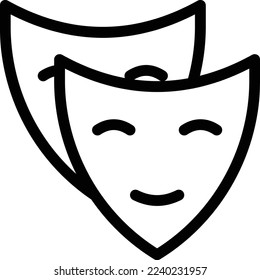 carnival Vector illustration on a transparent background. Premium quality symmbols. Thin line vector icons for concept and graphic design.