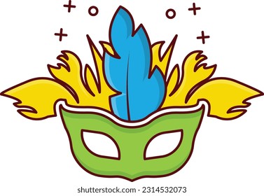 carnival Vector illustration on a transparent background. Premium quality symmbols. Vector line flat icons for concept and graphic design.