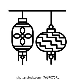 Carnival vector outline icon