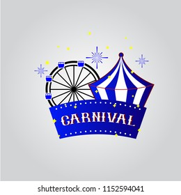 Carnival Vector Template Design Illustration