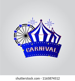 Carnival Vector Template Design Illustration