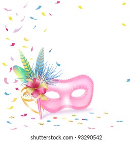 Carnival Venetian Mask background.