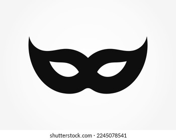 Carnival venetian mask icon. Vector illustration