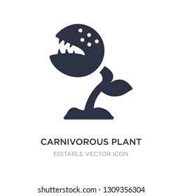 carnivorous plant icon on white background. Simple element illustration from Nature concept. carnivorous plant icon symbol design.