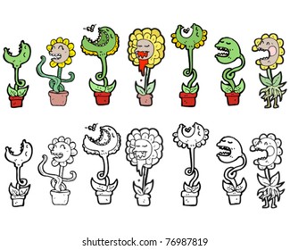 carnivorous plants cartoon