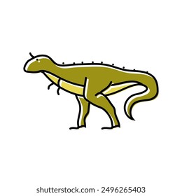 carnotaurus dinosaur animal color icon vector. carnotaurus dinosaur animal sign. isolated symbol illustration