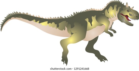 Carnotaurus, Dinosaurus, Dinosaur, Carnotaur - Vector Illustration