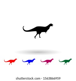 Carnotaurus multi color icon. Simple glyph, flat vector of dinosaur icons for ui and ux, website or mobile application