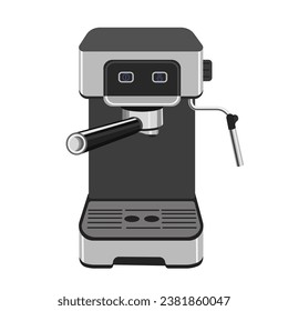 Carob coffee maker,electric,insulated on a white background.Vector illustration for coffee shops, restaurants.