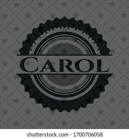 Carol dark emblem. Retro. Vector Illustration. Detailed.