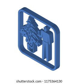 Carol isometric left top view 3D icon