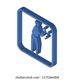 Carol isometric left top view 3D icon