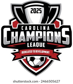 Carolina Champions Leaque Soccer Football Logo Design Vector Isolated