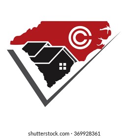 carolina home logo vector.